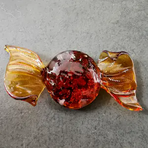 Seguso - Murano Goud & Aventurine Glas Snoepjes (8) - Bonbons - Sweets - Kunst - Venetië kopen? Bied vanaf 90!