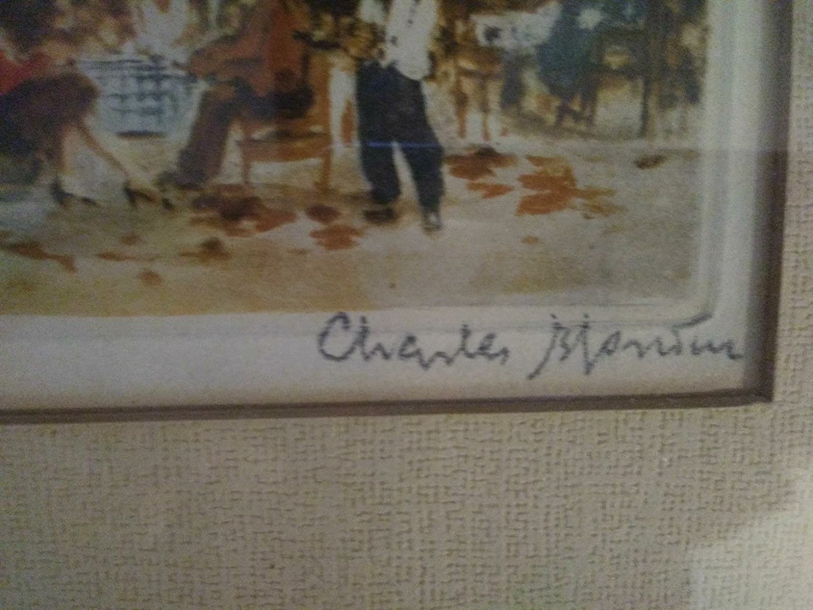 Niet of onleesbaar gesigneerd - Frans dorpsgezicht door Chantes Montin kopen? Bied vanaf 1!