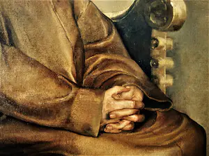 Len Landzaat - GROOT omstr. 1940 realistisch geschilderd olieverf portret van een geestelijke kopen? Bied vanaf 84!