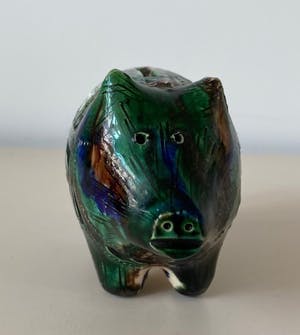 Niet of onleesbaar gesigneerd - Workumer Kerfsnij Aardewerken Spaarvarken kopen? Bied vanaf 1!