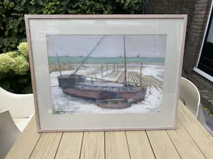 AcheterJan van Ham - Tjalk in de Hollandse IJssel? Enchérissez de 100!
