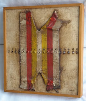 Enric Adsera Riba - Profiel-kunstwerk / Paneel, Gemengde techniek , “Voetbalshirt” kopen? Bied vanaf 100!