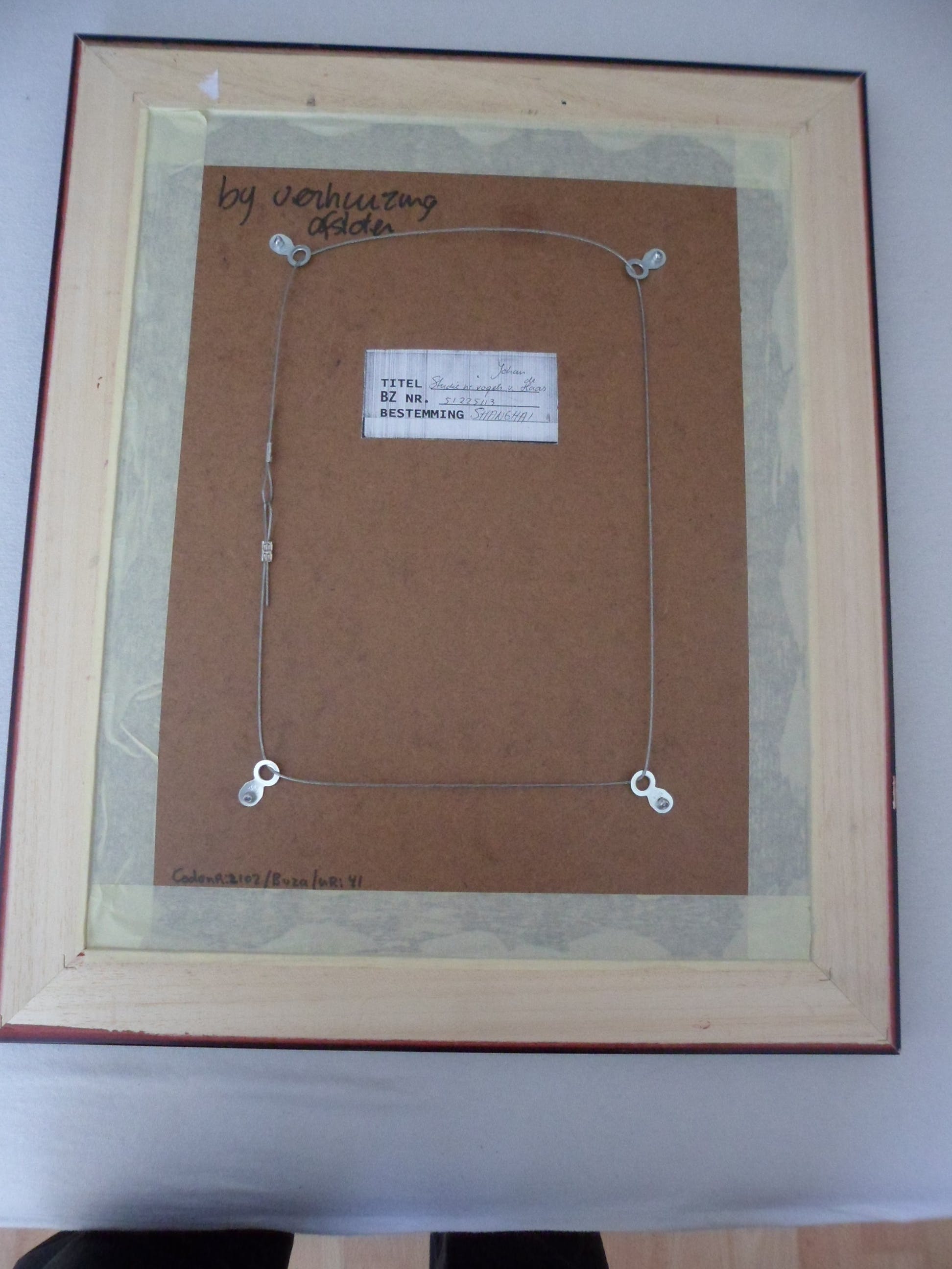 Johan de Haas - Houtskool op papier: Studie naar vogels kopen? Bied vanaf 40!