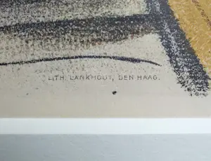 Jan Toorop - Rogneerkamer in kaarsenfabriek, litho (mooi ingelijst) kopen? Bied vanaf 395!