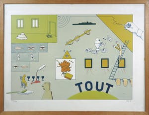 Jan Voss - Litho, Tout - Ingelijst kopen? Bied vanaf 50!