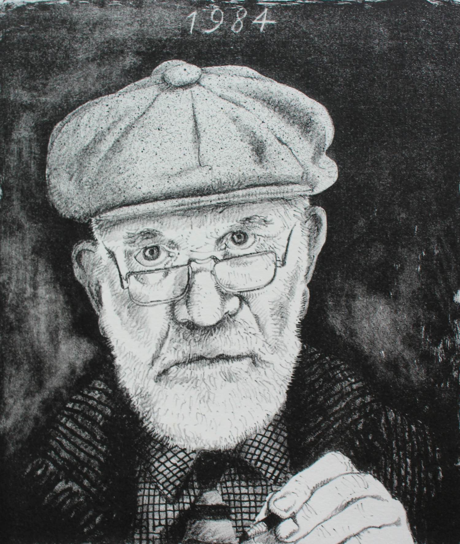 Herman Berserik - Litho: Zelfportret - 1984 verkocht voor € 99!