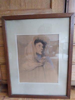 Louis Albert Roessingh - Portret van meisje met sluier kopen? Bied vanaf 250!