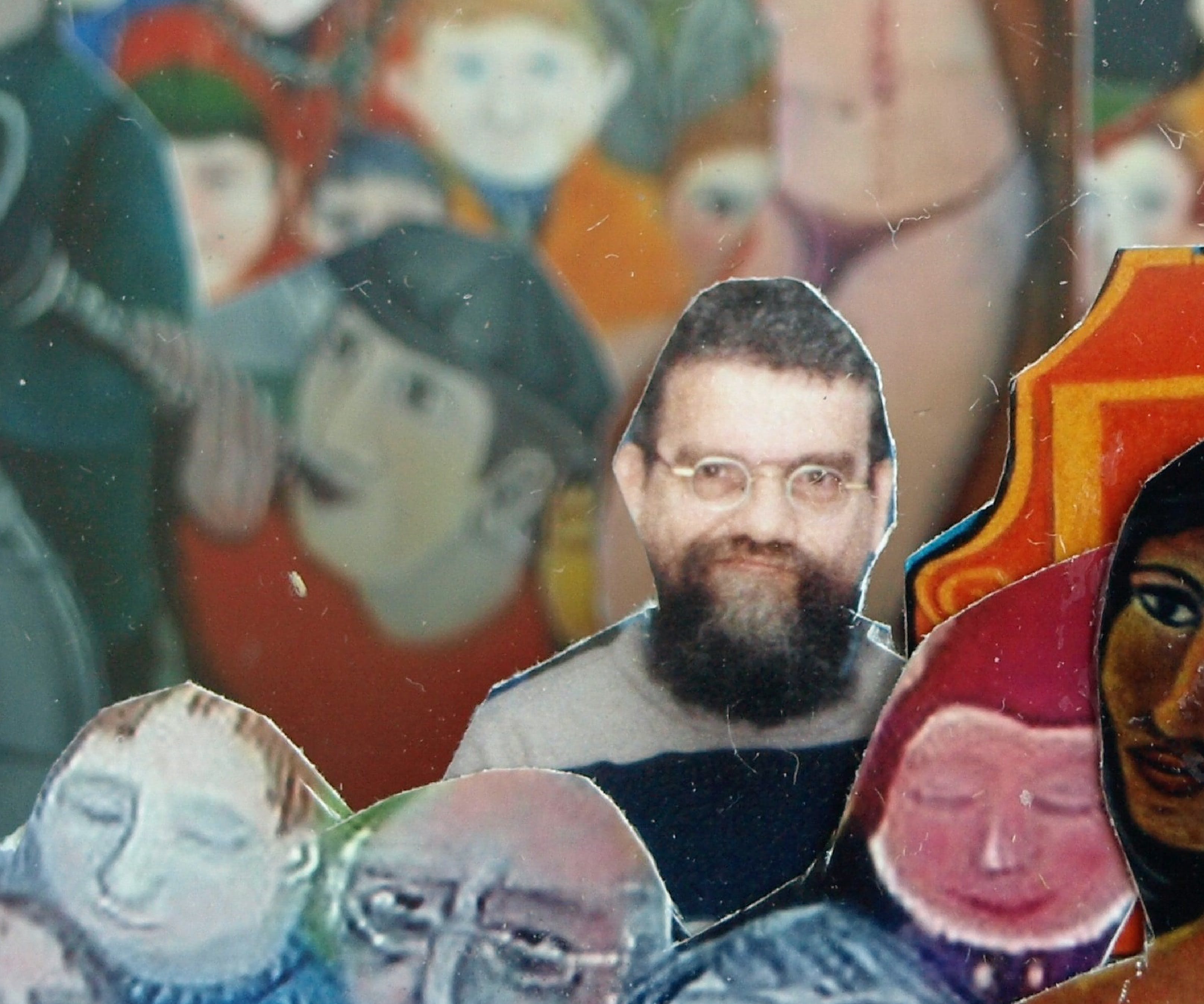 Peer Mijland - Collage met zelfportret – ca 1999  kopen? Bied vanaf 90!