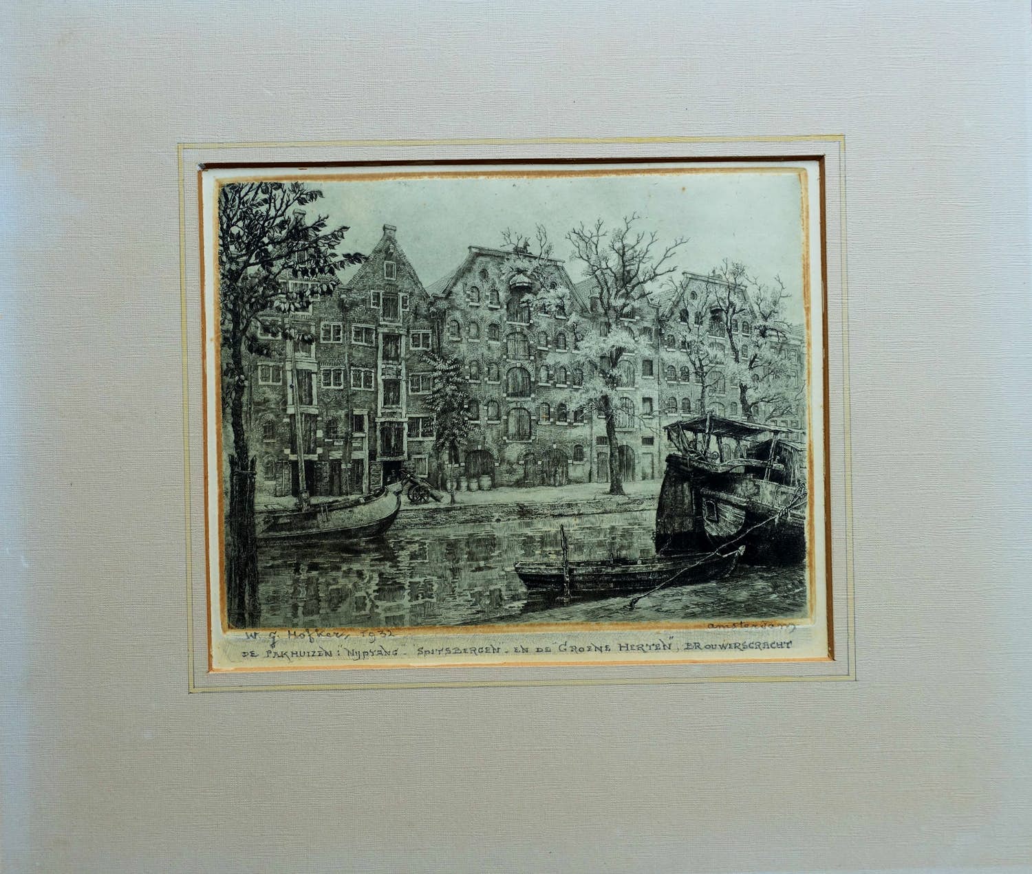 Willem Gerard Hofker - BROUWERSGRACHT AMSTERDAM verkocht voor € 80!