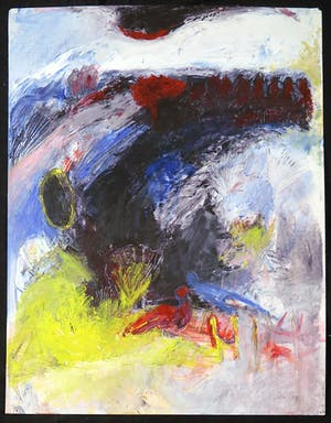 Franscz Witte - Acryl op papier, Zonder titel kopen? Bied vanaf 1!