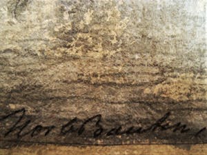 Niet of onleesbaar gesigneerd - omstreeks 1920 - grote Aquarel "Moeder en kind te Delft" gesigneerd kopen? Bied vanaf 10!