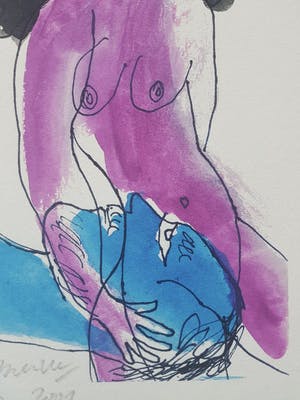 Corneille - Corneille - 1922-2010 litho naakt in lijst handgesigneerd,genummerd en gedateerd kopen? Bied vanaf 150!