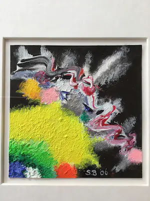 Saskia Bremer - Portuguese Impression,acryl op papier, unica, gesigneerd, ingelijst kopen? Bied vanaf 35!