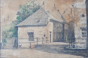 Bob Brobbel - Aquarel Den Bosch / 's Hertogenbosch - Binnendieze kopen? Bied vanaf 25!