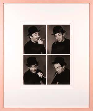 Ad Petersen - Portretten van Roland Topor - Ingelijst verkocht voor € 150!