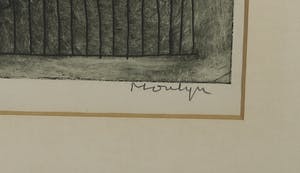 Jan Montyn - Ets, Zonder titel - Ingelijst kopen? Bied vanaf 80!