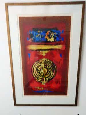 Hans Vanhorck - Prachtige zeefdruk"labyrint" verkocht voor € 100!