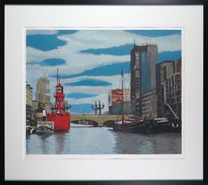 Valentin Bakardjiev - Zeefdruk, Regentessebrug - Ingelijst kopen? Bied vanaf 35!