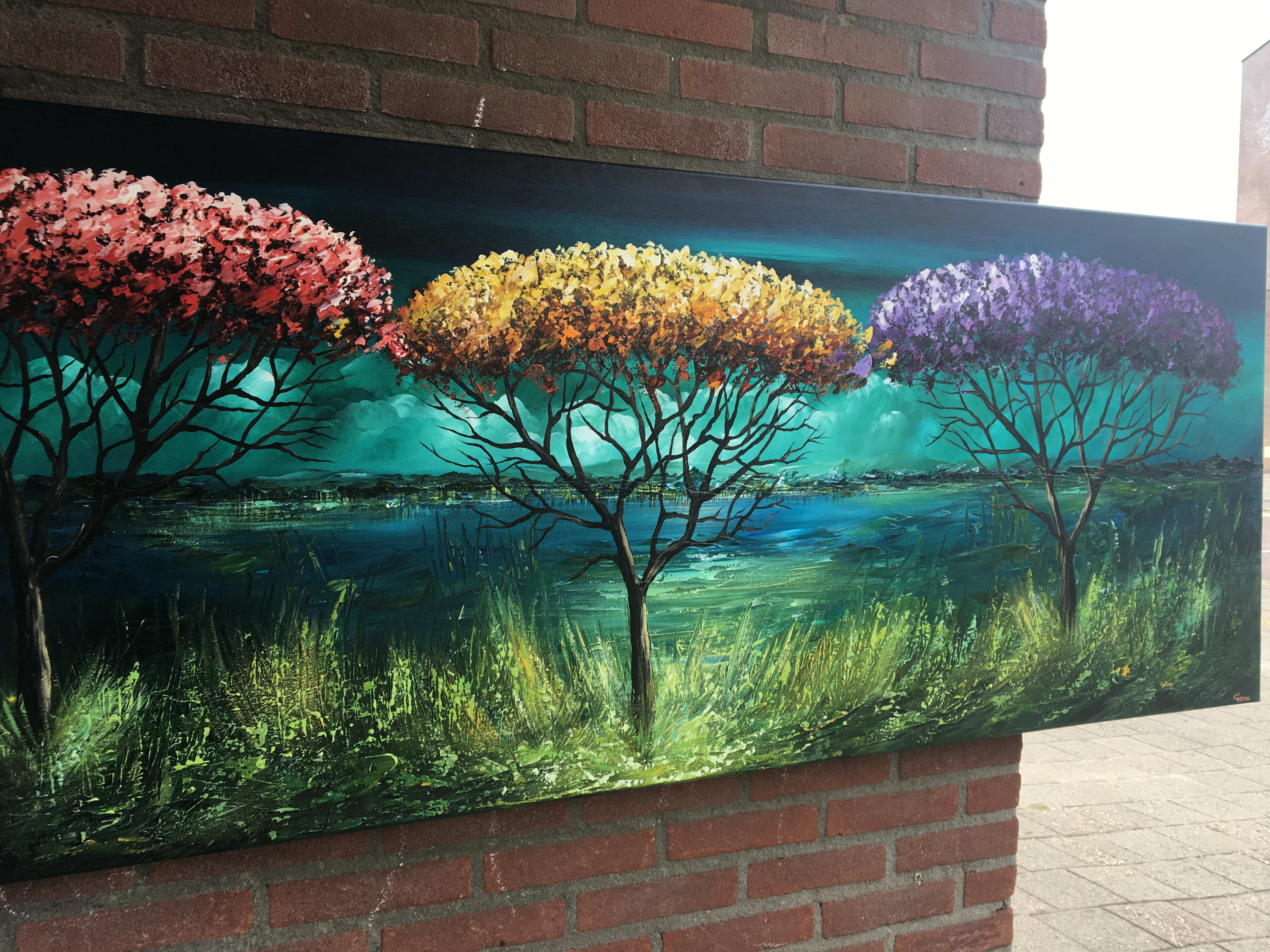 Gena Genadyj - Fantasie landschap kopen? Bied vanaf 400!