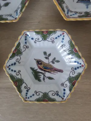 Koninklijke Tichelaar Makkum - 6 hoekige schaaltjes kopen? Bied vanaf 85!