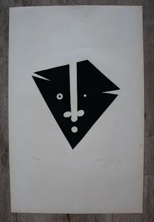 Pavel Husa - Linosnede: Figuur kopen? Bied vanaf 45!