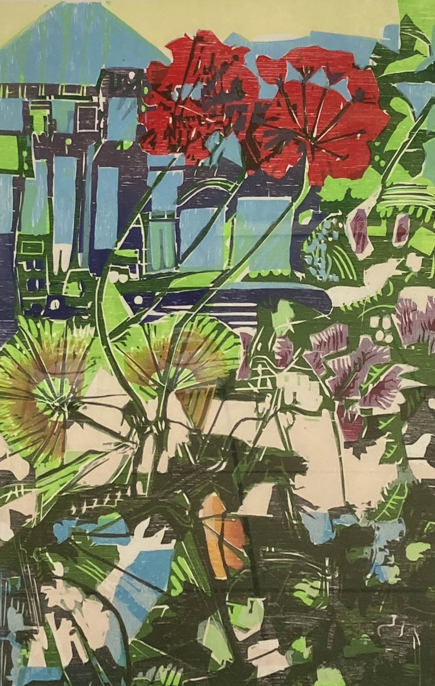 Vincent van Ojen - Stilleven met bloemen en met lijst! verkocht voor € 110!