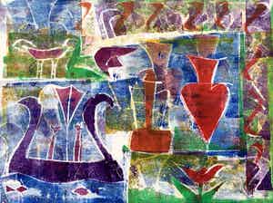 Lia van Leeuwen - Kleurenets | 'Visere' | 2002 verkocht voor € 40!