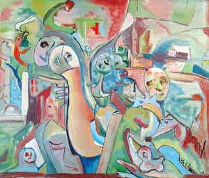 Niet of onleesbaar gesigneerd - R.Kleijn - Compositie verkocht voor € 1!