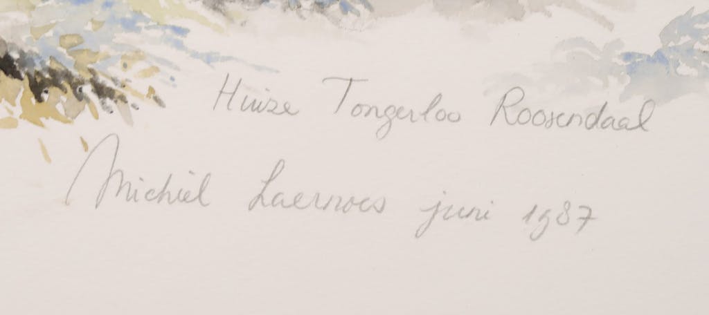 Michiel Laernoes - Michiel Laernoes: Aquarel, Huize Tongerloo Roosendaal kopen? Bied vanaf 1!