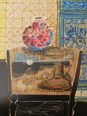 Wendy Chazin - Composition with Guitar and Vase kopen? Bied vanaf 23!
