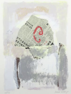 Anna Verrijt - Zeefdruk, Scraps IV - Ingelijst kopen? Bied vanaf 1!