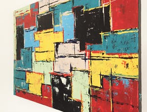 John Foppen - Multi Colours Symphony ........ # K02 . XL. GROOT. kopen? Bied vanaf 185!