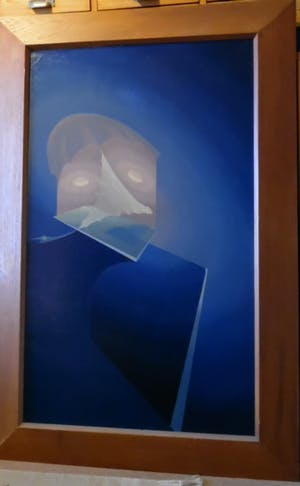 Henk van Es - Blue Bird, kosmische verbeelding van Charlie Parker, een beroemd saxofonist. kopen? Bied vanaf 150!