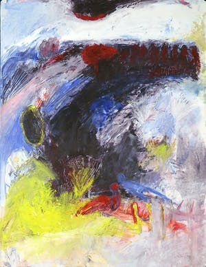 Franscz Witte - Acryl op papier, Zonder titel kopen? Bied vanaf 1!