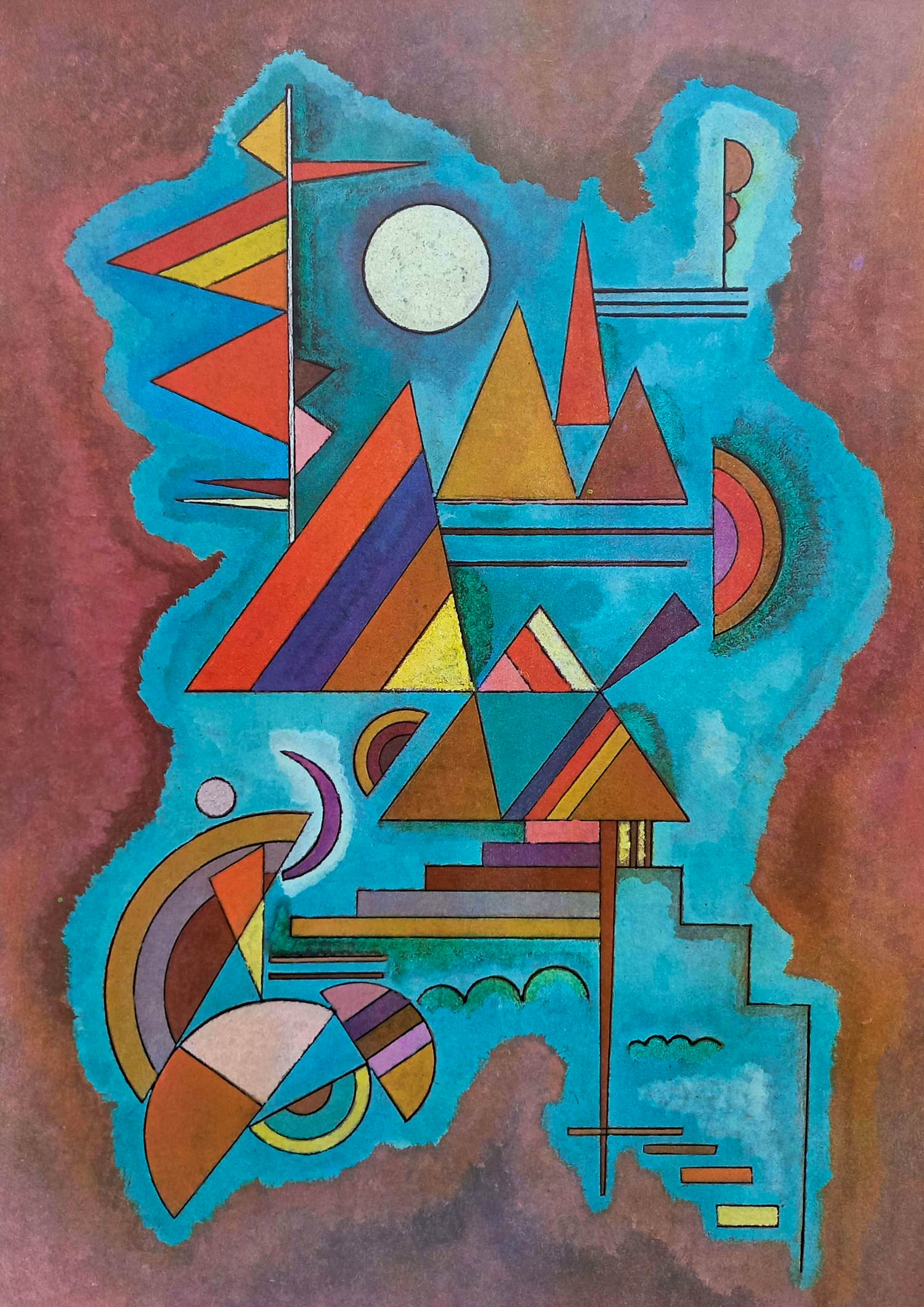 Wassily Kandinsky - Stehend, dubbelpagina litho kopen? Bied vanaf 80!