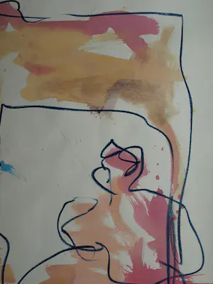 Anton Heyboer - Acryl en pastel , 2 Vrouwen & het Dier – 107 x 79 cm. kopen? Bied vanaf 150!