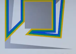 Cyril Lixenberg - Abstract geometrische compositie kopen? Bied vanaf 40!