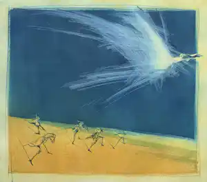 Buy Ronald Tolman - handgesigneerde kleurenets | 'Zonder titel' | 1995 (INGELIJST)? Bid from 120!