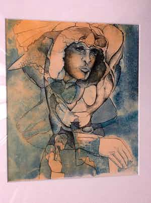 Frans van Bommel - Aquarel en inkt verkocht voor € 79!