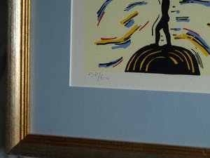 Hans Wap - Ingelijste zeefdruk , Nieuwe woning - 2007 – oplage 60 ex. kopen? Bied vanaf 50!