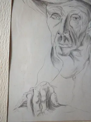 Niet of onleesbaar gesigneerd - Mansportret - Vincent van Gogh ? kopen? Bied vanaf 1!