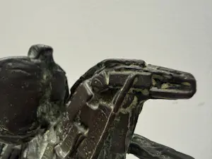 Eric Claus - bronzen sculptuur | 'De wachter' | 1983 kopen? Bied vanaf 500!