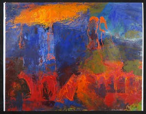 Franscz Witte - Acryl op papier, Zonder titel kopen? Bied vanaf 1!