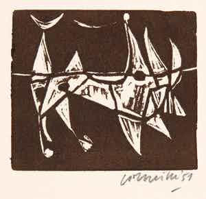 Corneille - Litho, Zonder titel verkocht voor € 1!