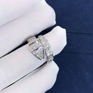 Cartier - 18K Gouden Diamanten Ring (±1,80 ct) – Serpenti Stijl Geïnspireerd op Bvlgari kopen? Bied vanaf 1750!