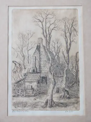 Coen van Os - twee etsen kopen? Bied vanaf 50!