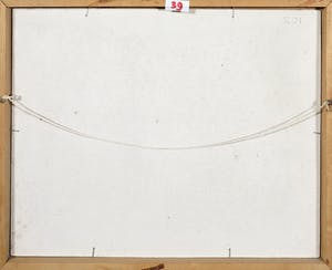 Jan Dekker - Olieverf op Hardboard, Vogelvlucht, Ingelijst kopen? Bied vanaf 1!