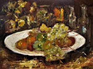 Niet of onleesbaar gesigneerd - Indrukwekkend impressionist. olieverf/board "gevarieerd stilleven" gesigneerd kopen? Bied vanaf 1!