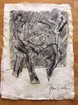 Jan Sierhuis - KubistischeFiguren verkocht voor € 200!