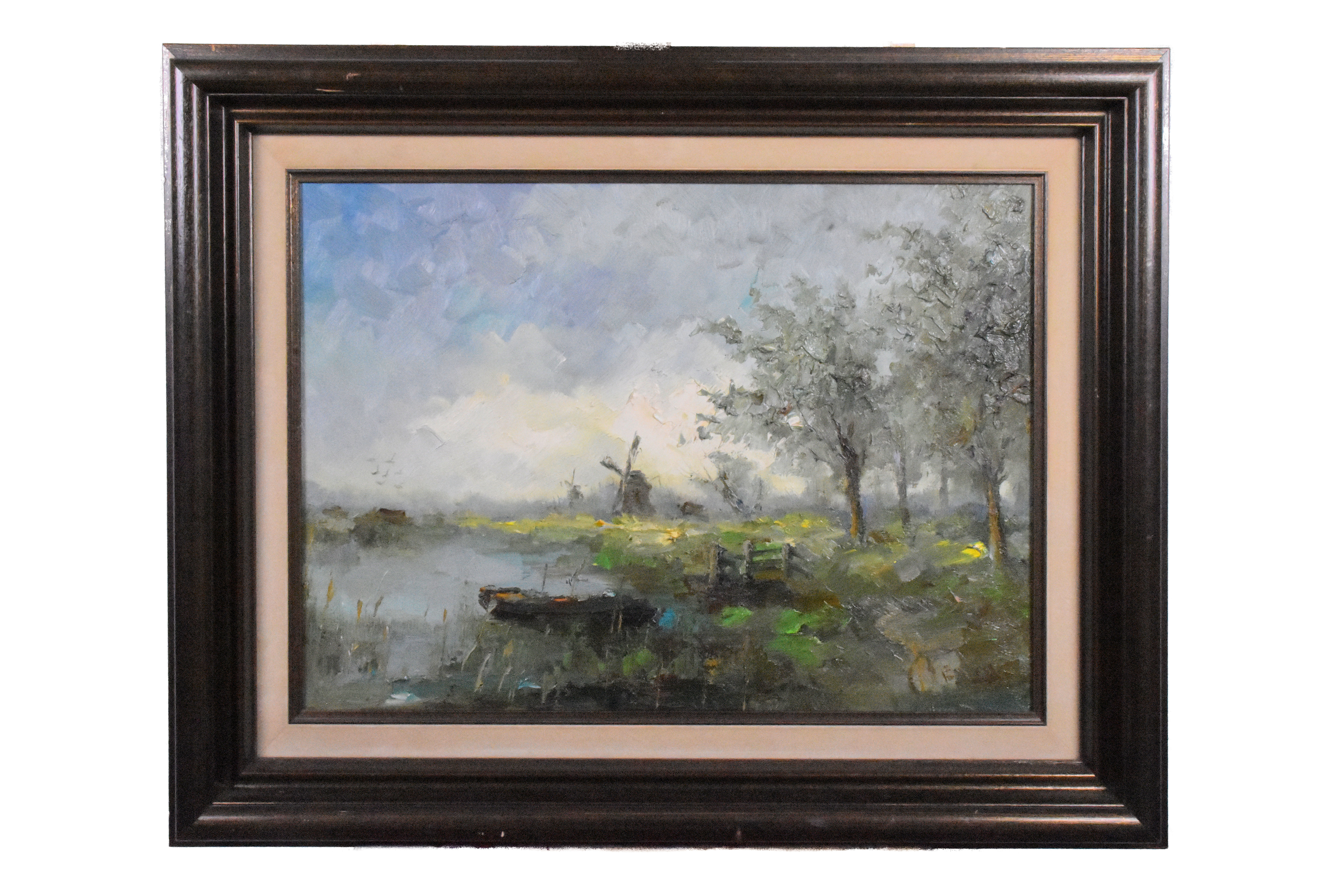 Buy Jan Bevort - Groot polderlandschap met molens? Bid from 150!